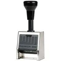 Reiner Numeroteur B6 Pagineringsstempel 23 x 6 mm (B x H) Krom, Sort