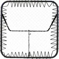 Axi Rebounder88 Rückprallwand klappbar | Rebounder / Rebound Netz für Fußball 88x88 cm | Tragbare Prellwand für Fussball Training