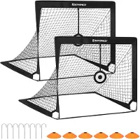 Songmics Pop-up Fußballtor 2er Set SZQ422B01