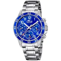 Lotus Jugend Kinder Uhr Junior Luxus Elegant Edelstahl Armbanduhr silber UL18580/6