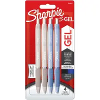 Sharpie - S-Gel Pens Medium Point - Frost Blue & White Pearl Barrels (2162647)