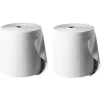 Plock GmbH Airlaid-Industrierolle Funny - 1-lagig - hochweiß - 24x36 cm - 2 Putztuchrollen