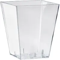 Duni Square, groß Transparent PS 150ml - 57x57x67
