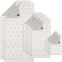 Villeroy & Boch Handtuch Set, 10-tlg. - Carré, 2x Duschtuch, 4x Handtuch, 4x Gästetuch Weiß/Hellgrau / Set