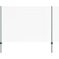 vidaXL Sechseckzaun mit Pfosten 50 x 1,6 m PVC-beschichteter Stahl