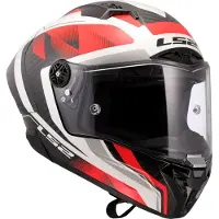 LS2 LS2FF805ThunderGPAeroRauteWeißRot06Integralhelm Größe XL