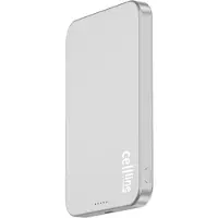 Beline Mini Powerbank Cellline MagSafe 5000mAh Qi2 15W CL-MBP-02 gray / titanium Magnetic wireless mini pow