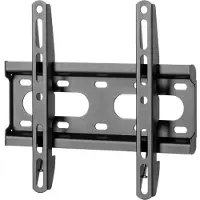 Stell TV-Halterung, schmal, fest, von 23 bis 42 Zoll, Wandabstand 2,7 cm, Schwarz