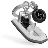 Metalmorphose Keyring Rubber Motorboat