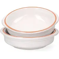 MamboCat 2er Set Cazuela WEISS Ton-Schale Ille Ø 16cm Größe M Mittelalter Wikinger