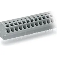Wago 254-457 1-Leiter-Klemmenleiste für Leiterplatten 0,5-2,5 qmm grau