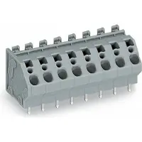 Wago 745-152/005-000 Leiterplattenklemme,4 mm2,Rastermaß 7,5 mm,grau 745152005000 - 90 Stück