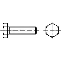 Toolcraft 128179 Sekskantsskruer M4 50 mm Udvendig sekskant DIN 933 Stål 100 stk