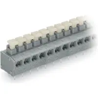 Wago 235-453/331-000 2-Leiter-Klemmenleiste für Leiterplatten 0,25-0,75 qmm grau
