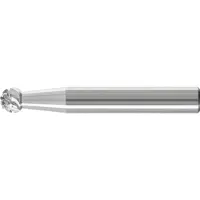 PFERD Hartmetall Hochleistungsfrässtift Kugel KUD Ø 06x05 mm Schaft-Ø 6 mm TITANIUM für Titan