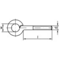 Toolcraft Gewindeösen Typ 48 (Ø x L) 12