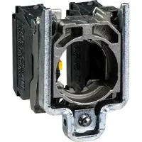 Schneider Electric ZB4BZ106 Hilfsschalterblock mit Befestigungsflansch, Harmony XB4, Metall, 22mm, 30mm, 1S+1Ö, Schraubklemme