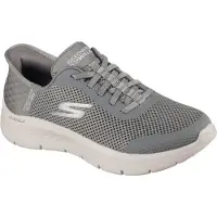 SKECHERS Slip-ins Damen Schlupfsneaker olive grün Textil - Größe: 41