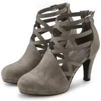 LASCANA Stiefelette "Stiefel, Boots," mit Cut-Outs VEGAN