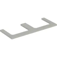 Geberit Waschtisch-Platte One 120x3x47cm, greige/lackiert m, AS 2-fach