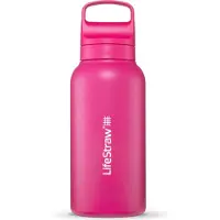 LifeStraw Wasserfilter Flasche Go 2.0 Edelstahl Orchid Pink isoliert 1 Liter - Rose