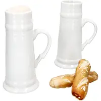 MamboCat 2er Set Fürsten-Krug mit Henkel 0,5 Liter konisch Keramik