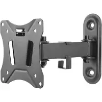 Deltaco ARM-0250, 25 kg, 33 cm (13 Zoll), 68,6 cm (27 Zoll), 75 x 75 mm, 100 x 100 mm, Schwarz