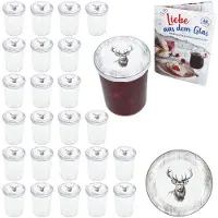 MamboCat 25er Set Sturzglas 435ml Einmachglas + TO-Deckel 82 Alois Hirsch + Heft