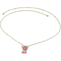 GUESS JUBN05139JWYGFC Damen-Kette Teddybär Goldfarben Rot