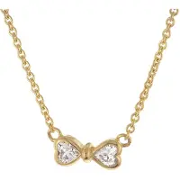 Trendor 28344 Damen-Halskette 925 Silber Vergoldet Zirkonia Collier
