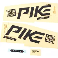 RockShox Dekorset Signature Series Aufkleberset RS Pike Ult. schwarz