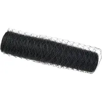 vidaXL Hexagonzaun Grau 0,6 x 100 m PVC