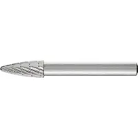 PFERD TOOLS HSS Frässtift Baumform H Ø 08x20mm Schaft-Ø 6 mm Z 3 universal mittel fein Spanbrecher