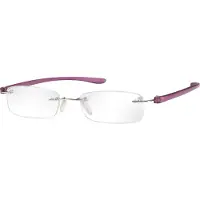 Eschenbach 2913-135, Unisex, Rechteck, Randlos, Kunststoff, Violett, Violett
