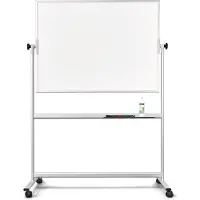 MAGNETOPLAN Whiteboard, mobil, lackiert, H 900 x B 1200 mm