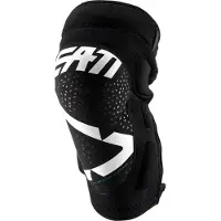 Leatt 3DF 5.0 Zip Weiß Motocross Knieprotektoren Größe 2XL