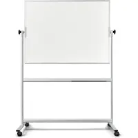 MAGNETOPLAN Whiteboard, mobil, emailliert, H 1200 x B 2200 mm