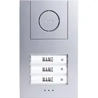 M-E ME AD ALU 4030 S - Audio-Tuersprechanlage Set 3-Familienhaus silber