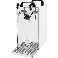 Ich-zapfe Zapfanlage - Kontakt 40 Bierzapfanlage 2-leitig Trockenkühler, Durchlaufkühler 50 Liter/h, Green Line