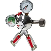 Ich-zapfe Druckminderer, Druckregler - CO2, Premium Micro Matic, 2-leitig