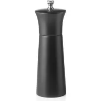 WAS Germany Salzmühle schwarz matt, 15 cm, Gummibaumholz, Novel Mill