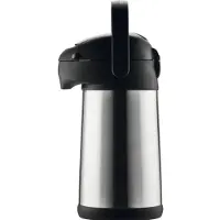 Helios Pipe Pumpkanne 18/10 Edelstahl, doppelwandig, Inhalt: 2,50 Liter