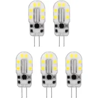 Avide G4 LED-Lampe Mini 2W 200lm 3000K warmweiß 12V 5 Stück
