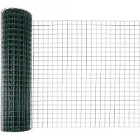 vidaXL Euro-Zaun mit Pfosten 10 x 1,4 m PVC-beschichteter Stahl Grün