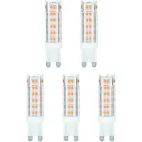 Avide G9 LED Stecklampe 4,2W 220-240V 3000K 450lm 5 Stück