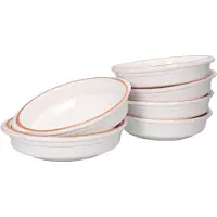MamboCat 2er Set Cazuela WEISS Ton-Schale Ille Ø 20cm Größe L Mittelalter Wikinger