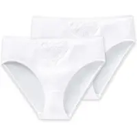 Schiesser Unterwäsche Damen 145240 Cotton Essentials White (2er Set)-XXXXXL
