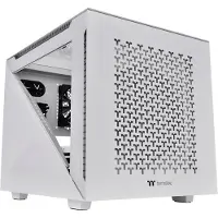 Thermaltake Divider 200 TG Air Snow Micro, Micro Tower, PC, Weiß, SPCC, Gehärtetes Glas, Gaming, Blau, Grün, Rot