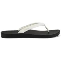 Olukai Flip Flops Damen Uiki Bright White Lava Rock-Schuhgröße 36 (UK 4)