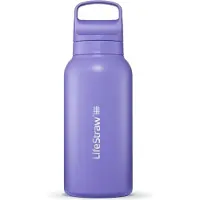 LifeStraw Wasserfilter Flasche Go 2.0 Edelstahl Thistle Lila isoliert 1 Liter - Lila